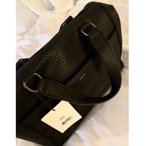 NWT Co-Lab All Black Pebbled Leather Purse - Picture 3 of 14